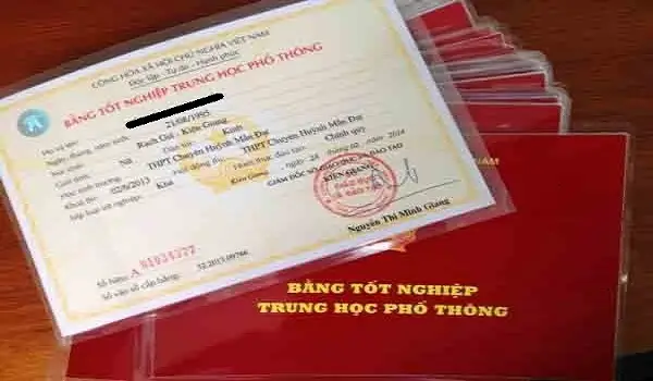 Làm bằng giả cấp 3 | Bằng tốt nghiệp THPT giả giá rẻ uy tín