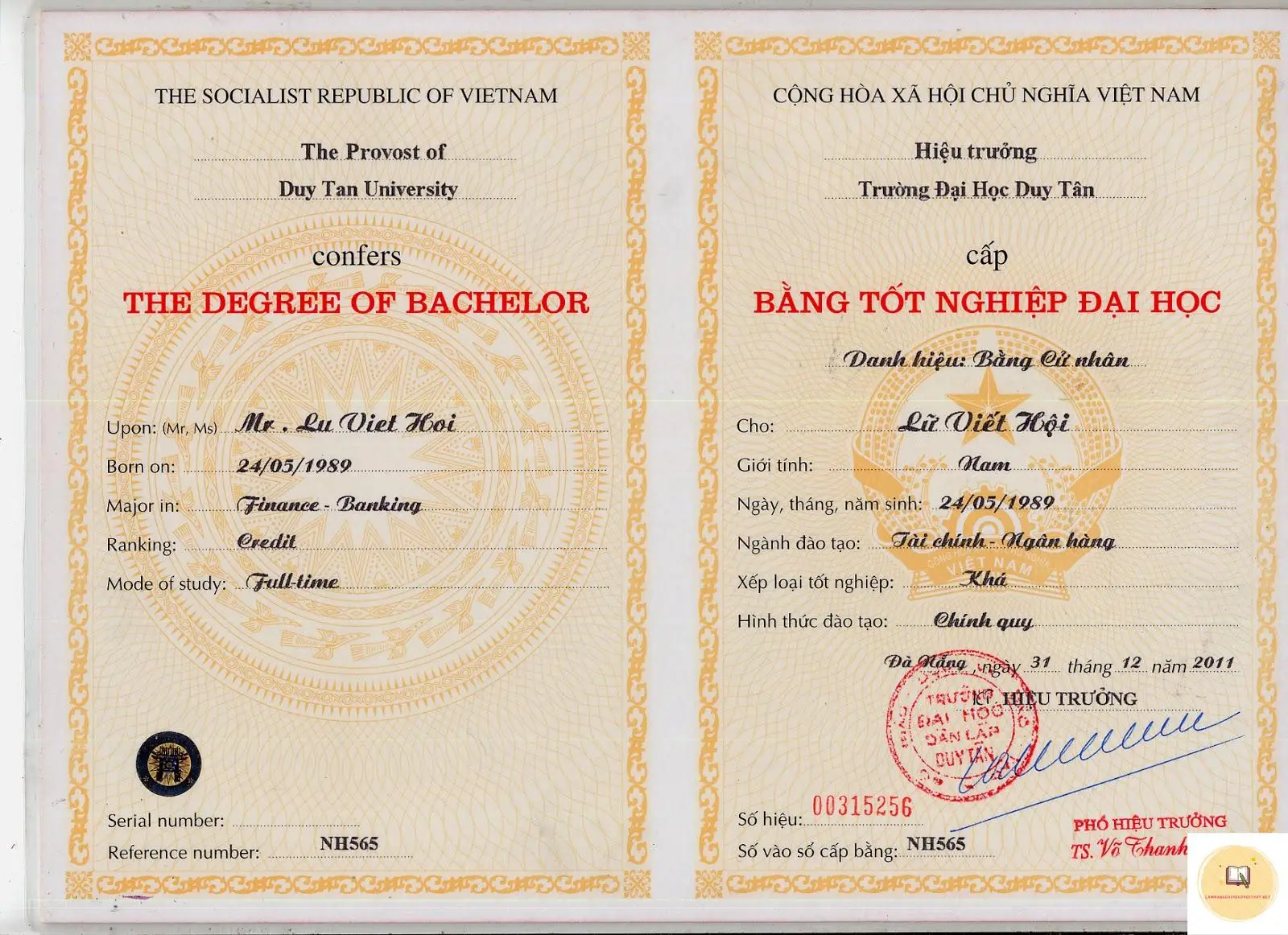 Làm bằng giả uy tín Bộ GDĐT - Chất lượng đảm bảo, giá rẻ