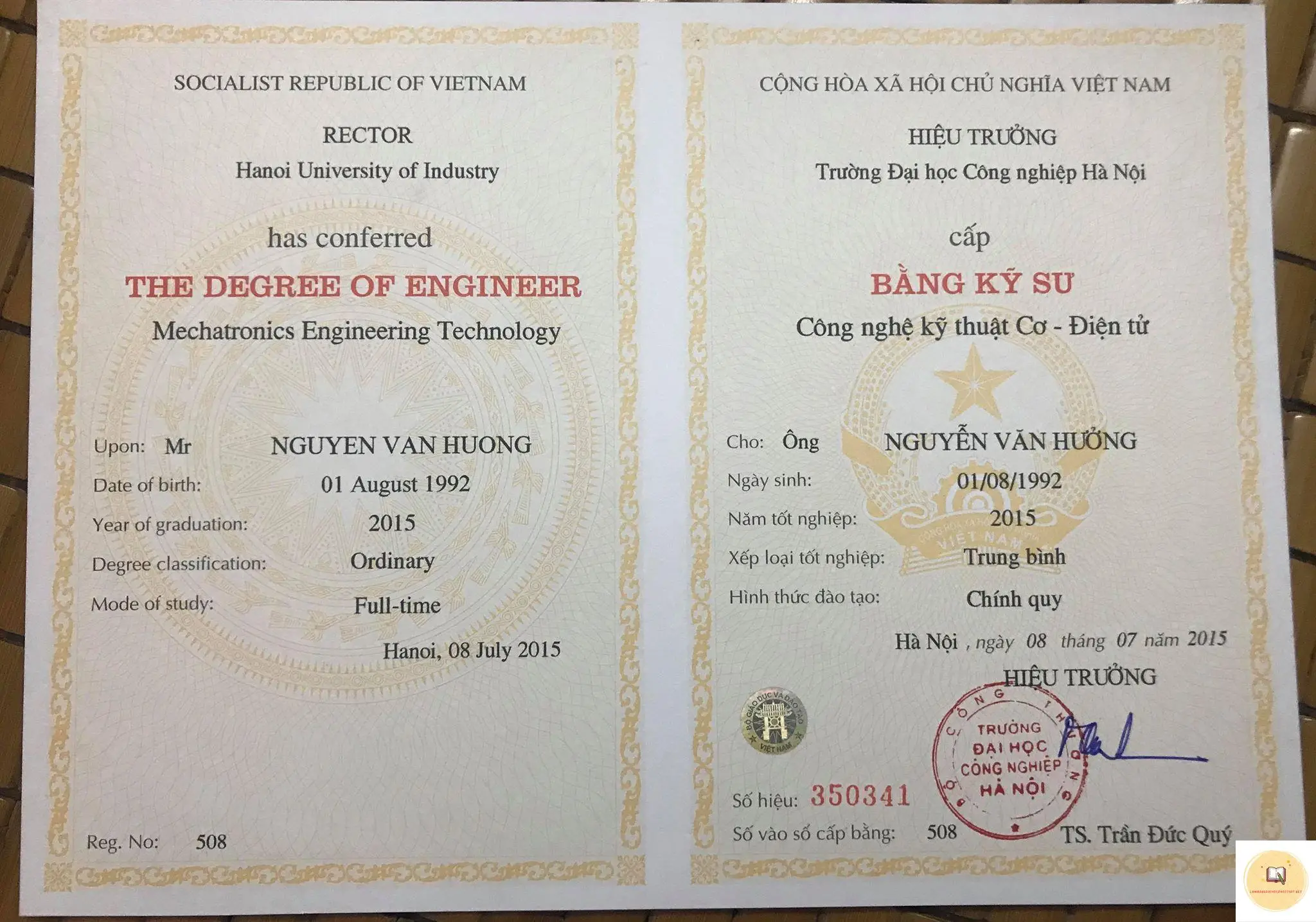 Làm bằng Đại học Công nghiệp có hồ sơ gốc - Cam kết và hỗ trợ việc làm