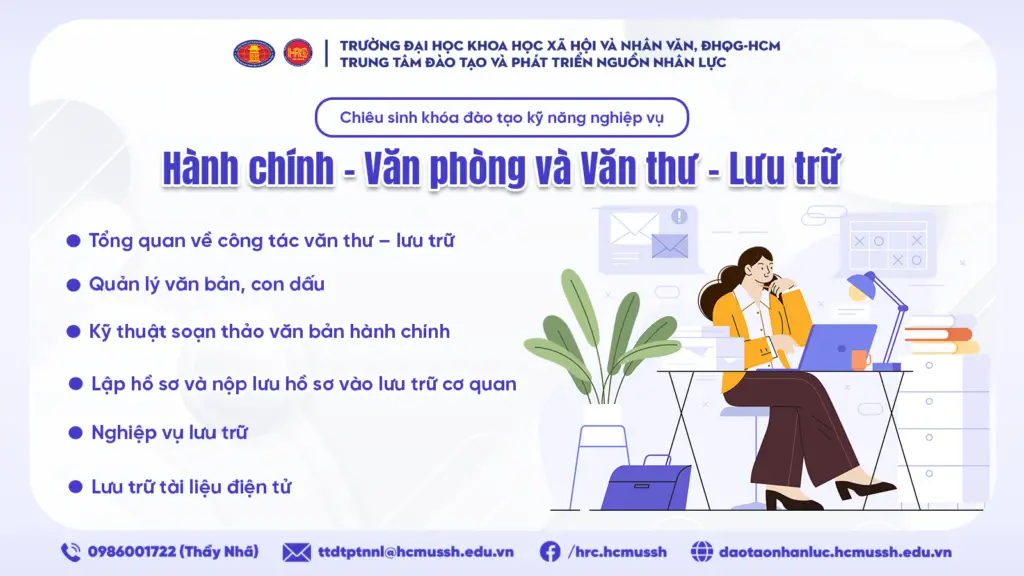 Chứng chỉ Văn thư lưu trữ Đại học Nội vụ Cánh cửa mở ra cơ hội nghề nghiệp