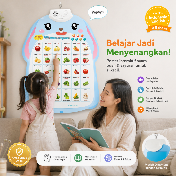Poster Gantung Edukasi Belajar
