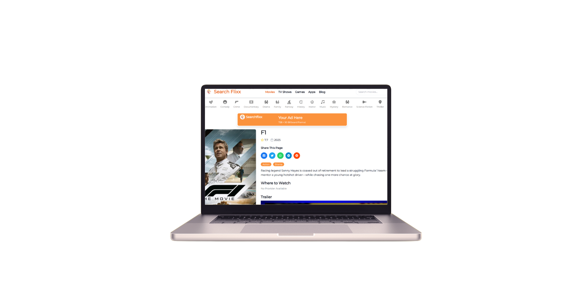 Banner ad format