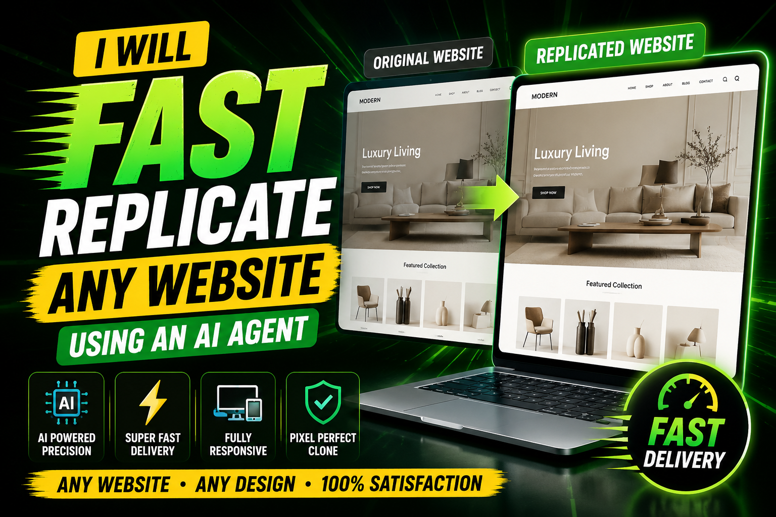 How to Fast Replicate Any Website Using an AI Agent