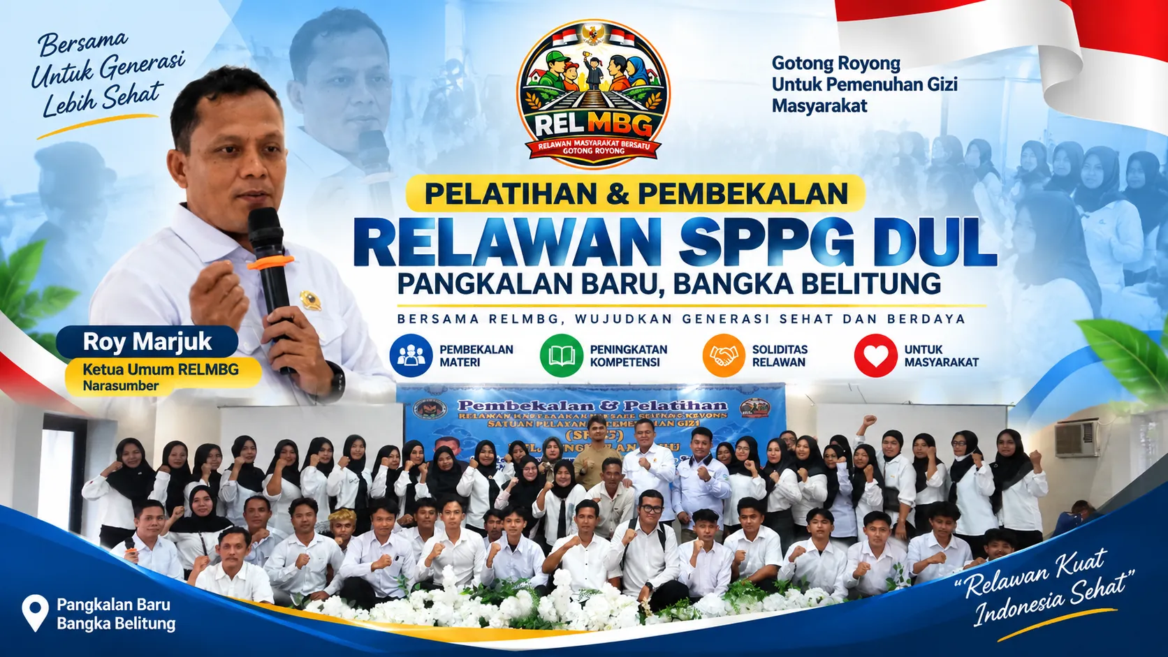 Siapkan Relawan Profesional, SPPG Dul Pangkalan Baru Gelar Pelatihan dan Pembekalan Hari Pertama