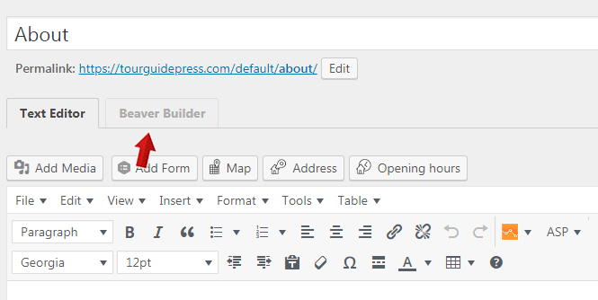 Beaver Builder Editor