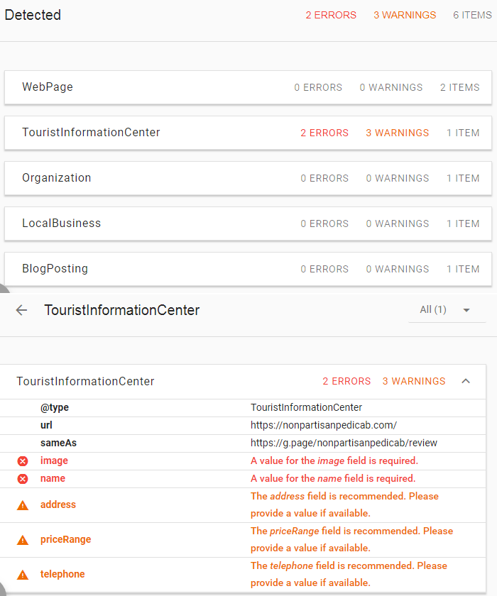 structured data testing tool