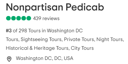 Tripadvisor 5 star Ratings