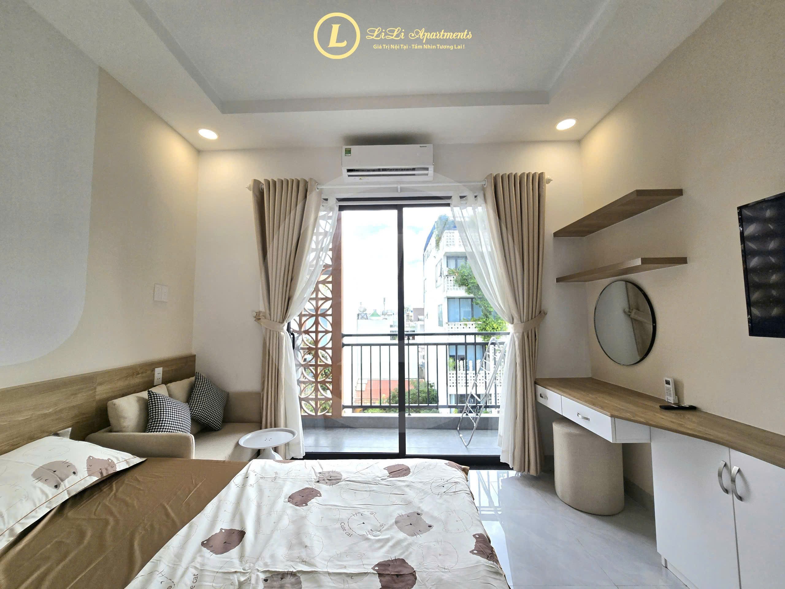 Cho thuê 1PN có ban công view đẹp