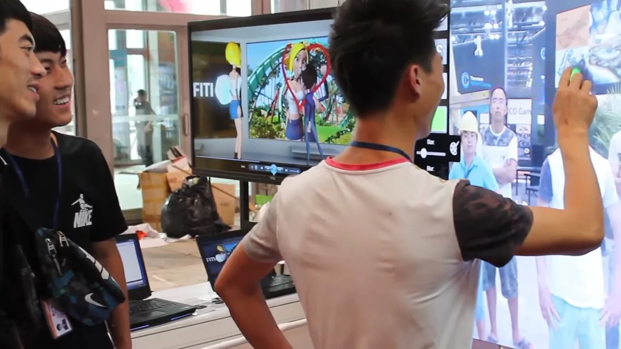 Air Graffiti Touch Booth