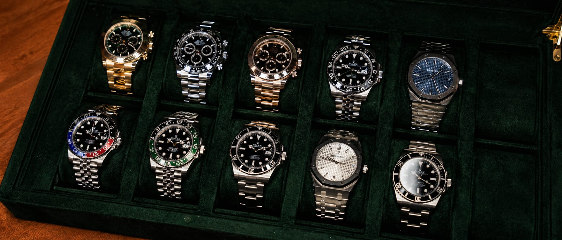 Bandeja de relojes Rolex en Zurich Watches