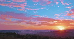時を忘れる魔法の時間、夕焼けの空に魅せられて