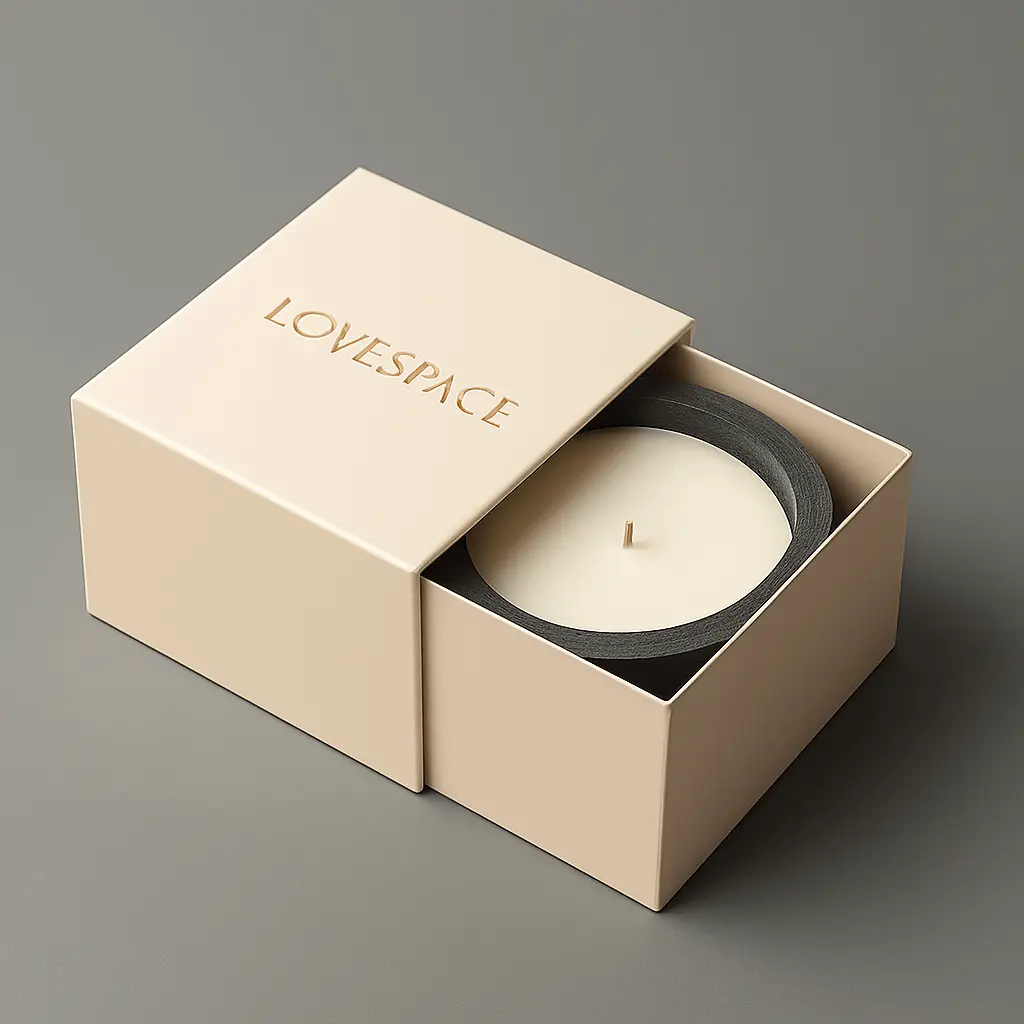 luxury candle sleeve packaging