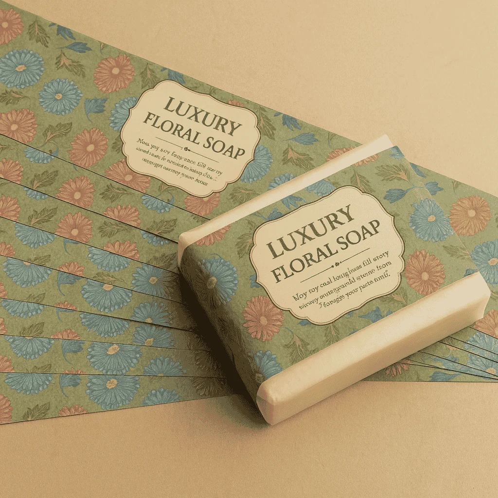 custom printed wraps for soap