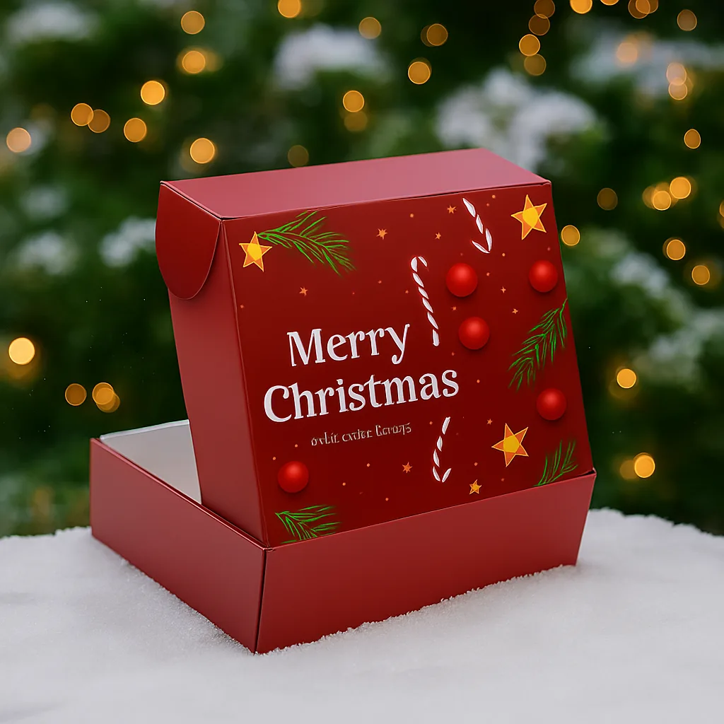 Custom Christmas Mailer Boxes with festive design