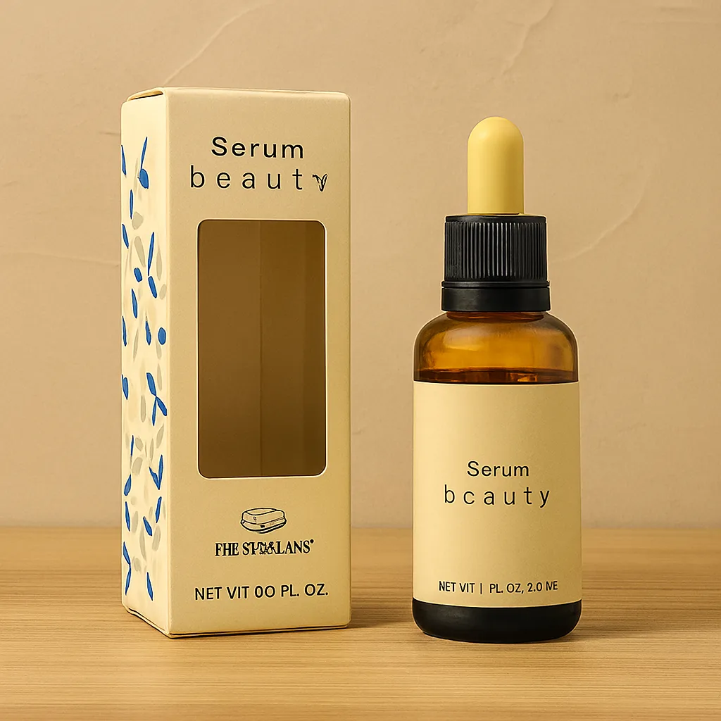 die cut serum box packaging uk