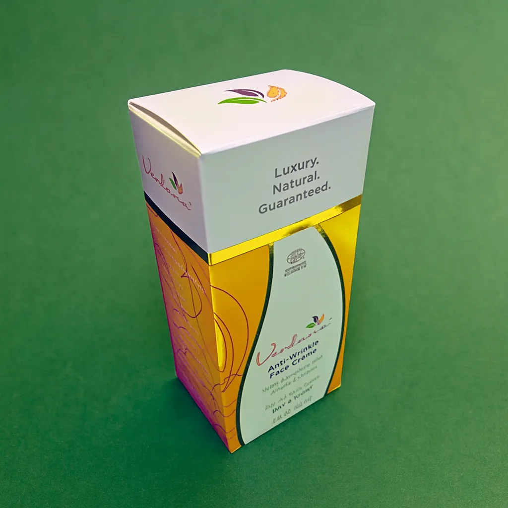printed cream packaging boxes