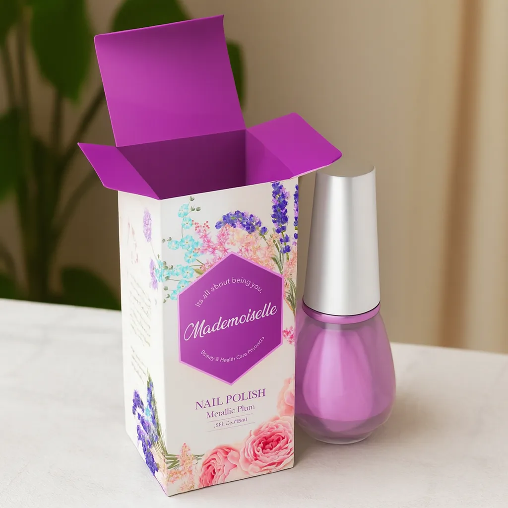 Custom nail polish boxes for single bottles
