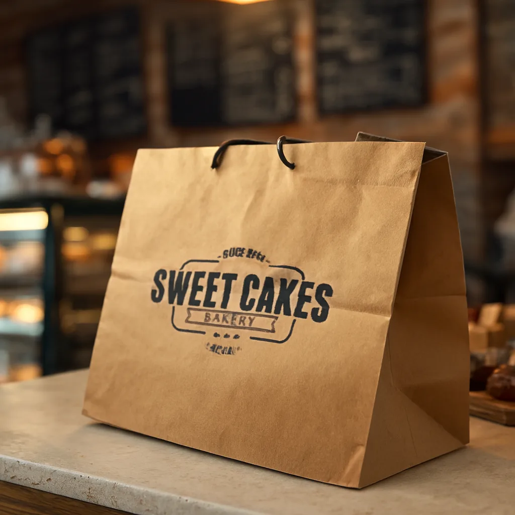 Custom kraft bakery bags