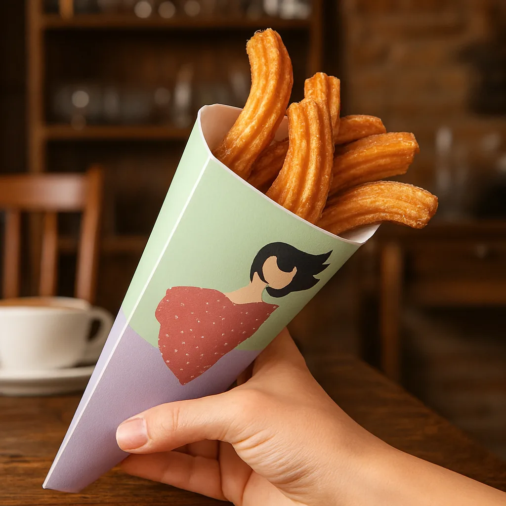 custom churros Cone Packaging