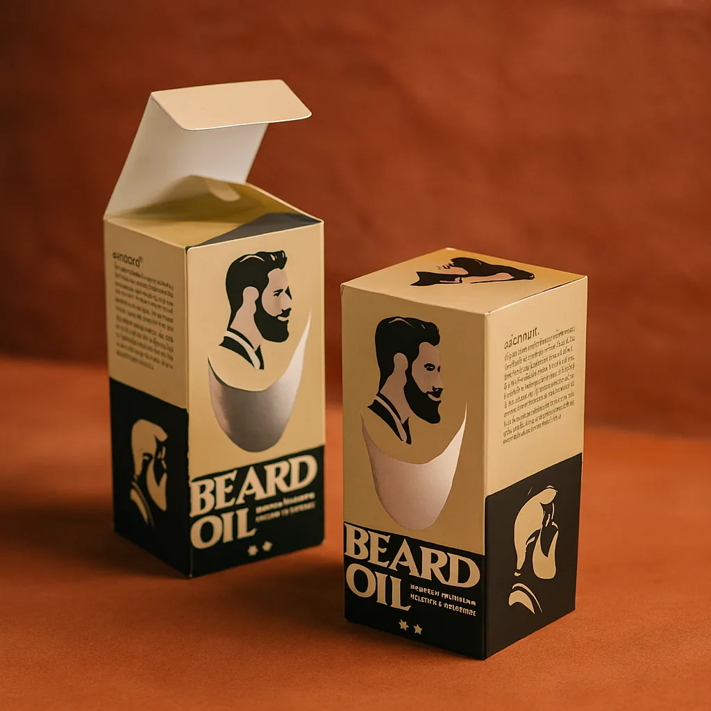 beard oil packaging