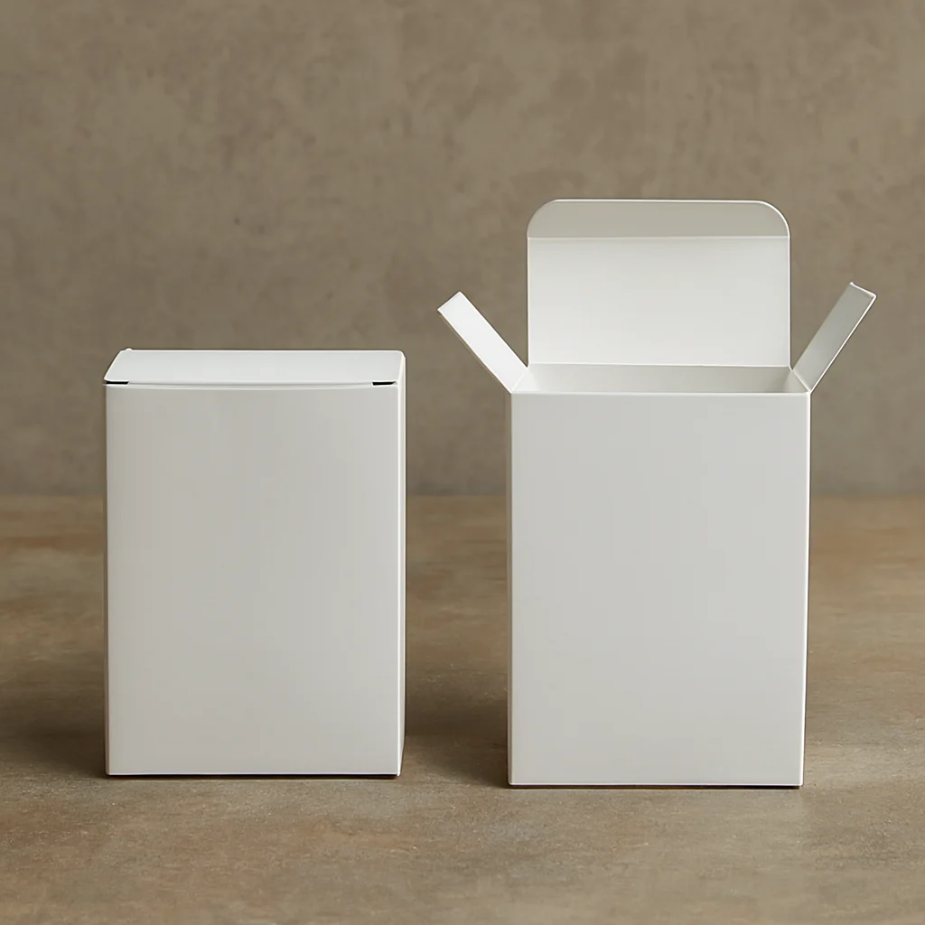 White cereal boxes