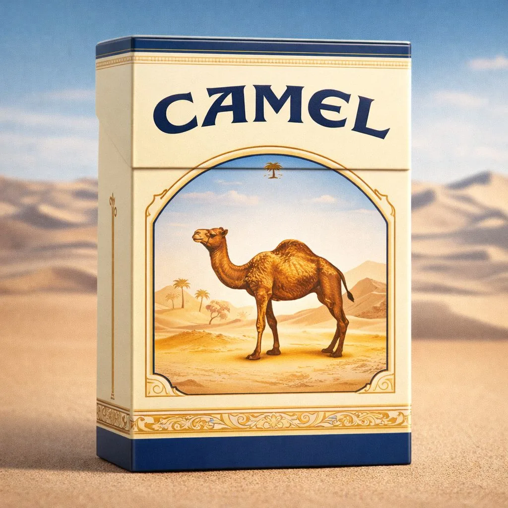 camel cigarette box