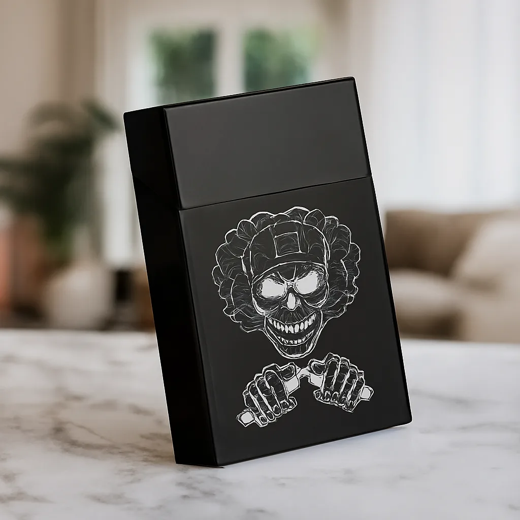 black paper cigarette boxes UK