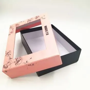 custom rigid boxes with die cut window