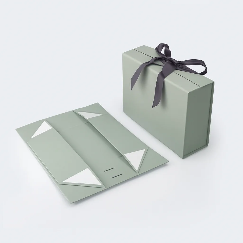 collapsible magnetic boxes