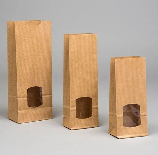 custom paper bags with window UK