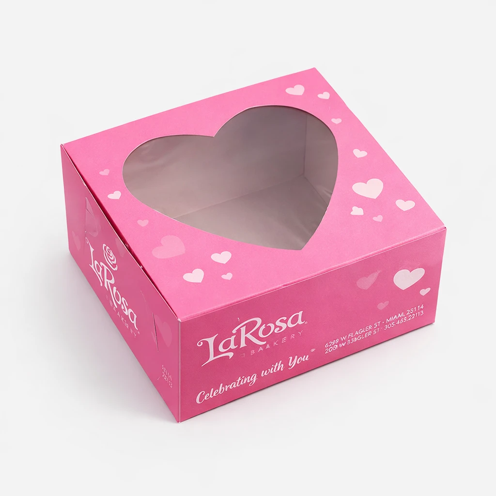heart window cake boxes