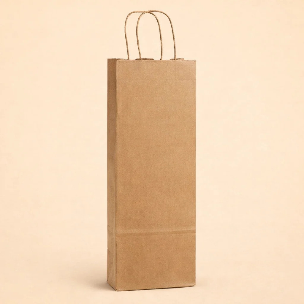 tall brown paper bag