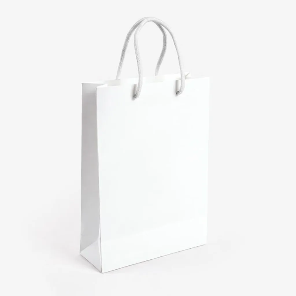 white paper bags