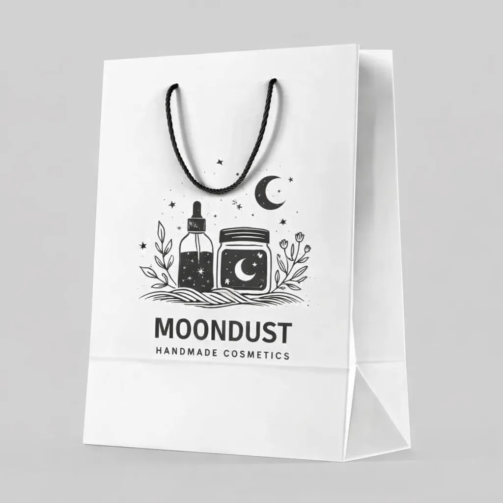 white paper bags