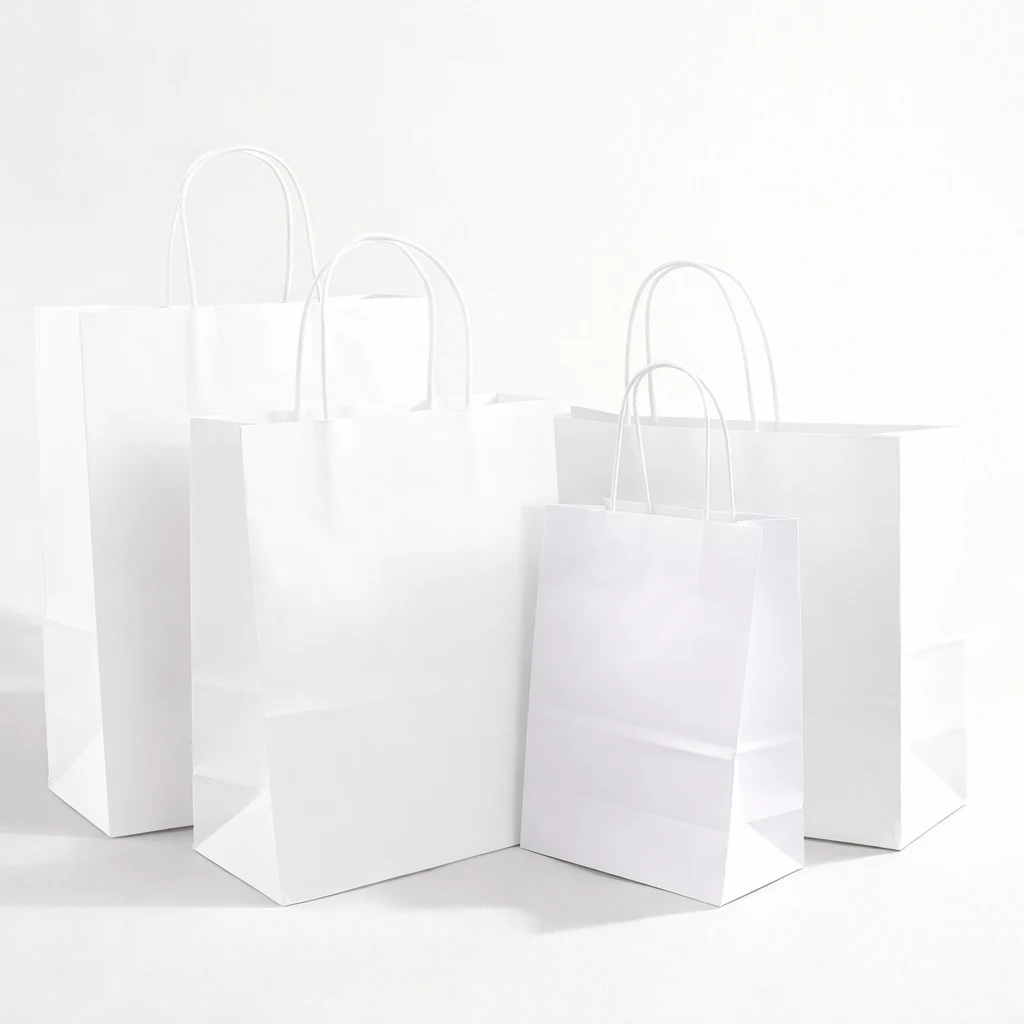 white paper bags