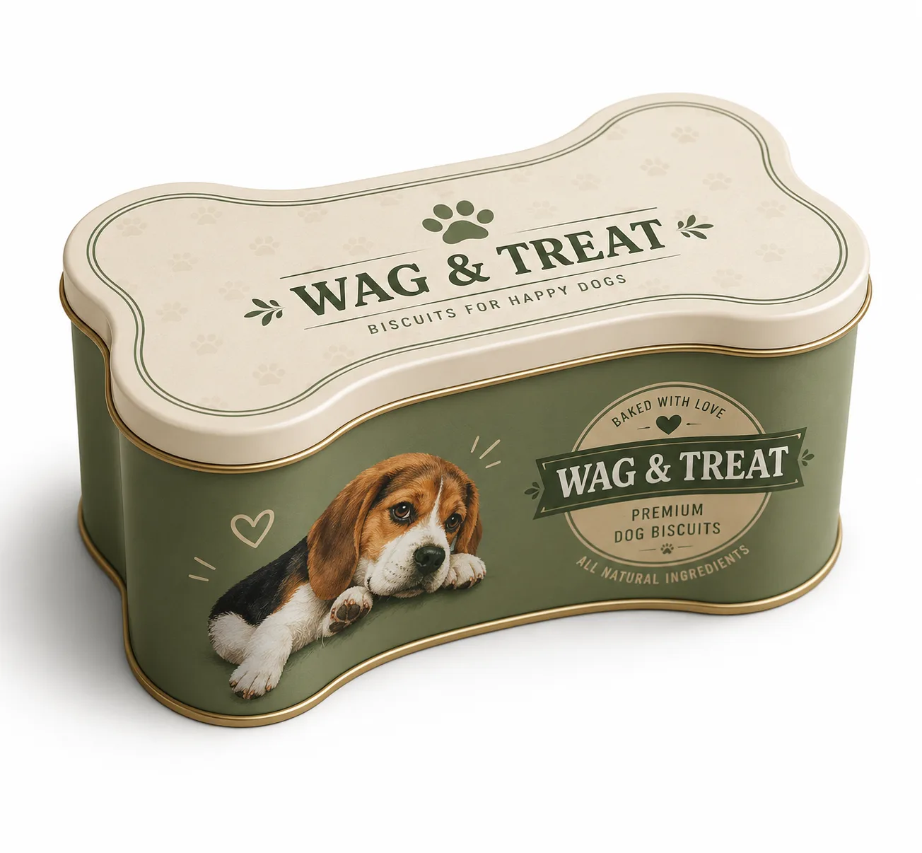 Dog Treat Tin Packaging