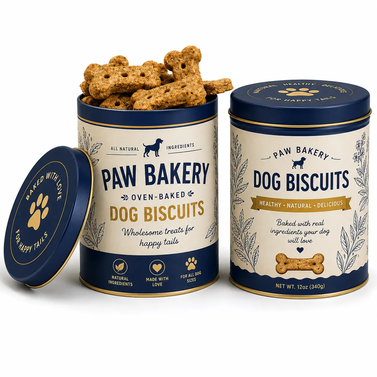 Dog Treat Tin Packaging