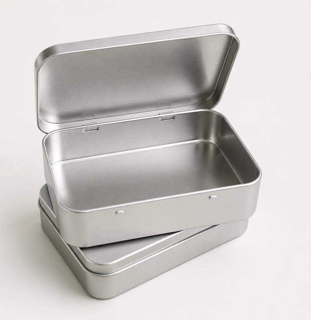 Square Hinged Tin Boxes