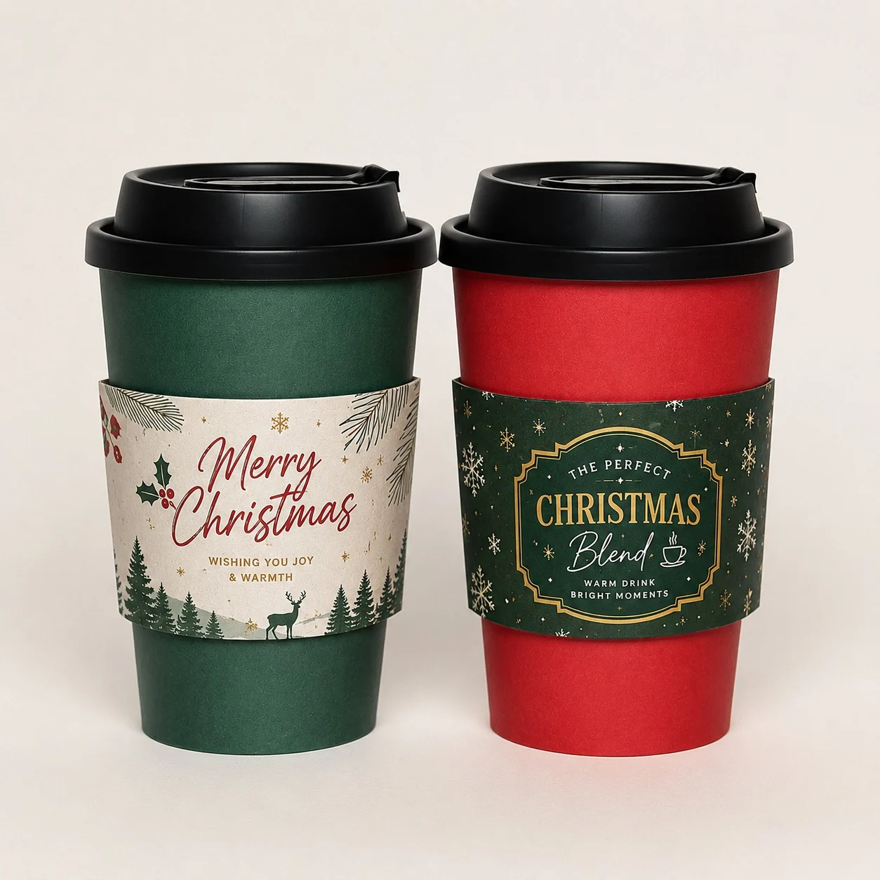 CHRISTMAS COFFEE CUP SLEEVES