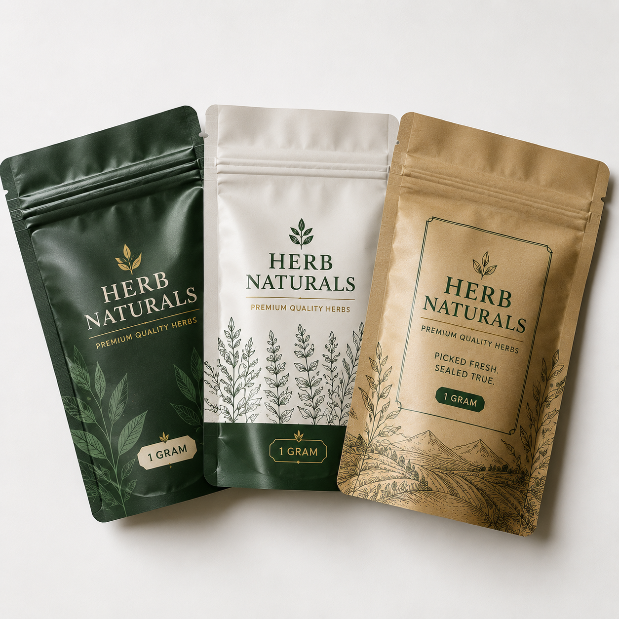 HERB MYLAR BAGS