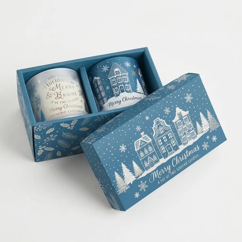 luxury Christmas candle packaging