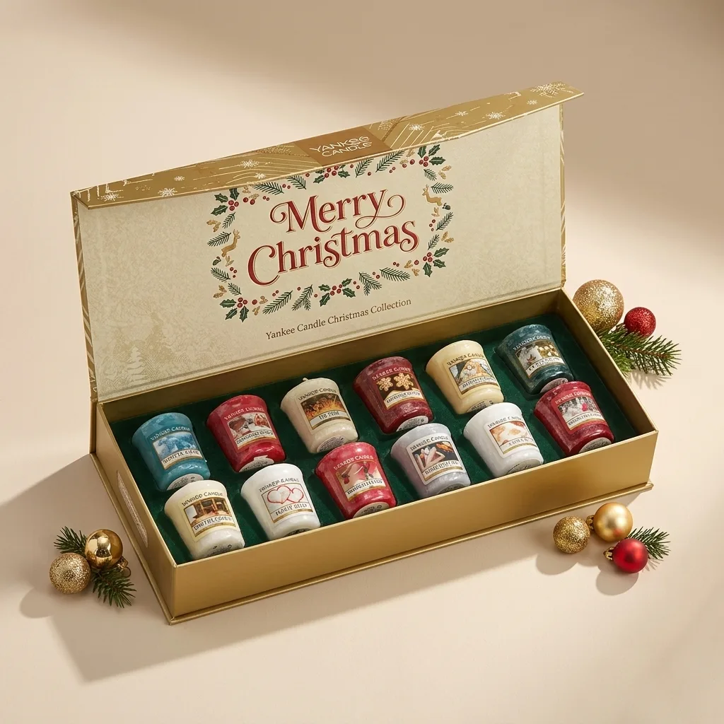 Christmas candle boxes with custom inserts