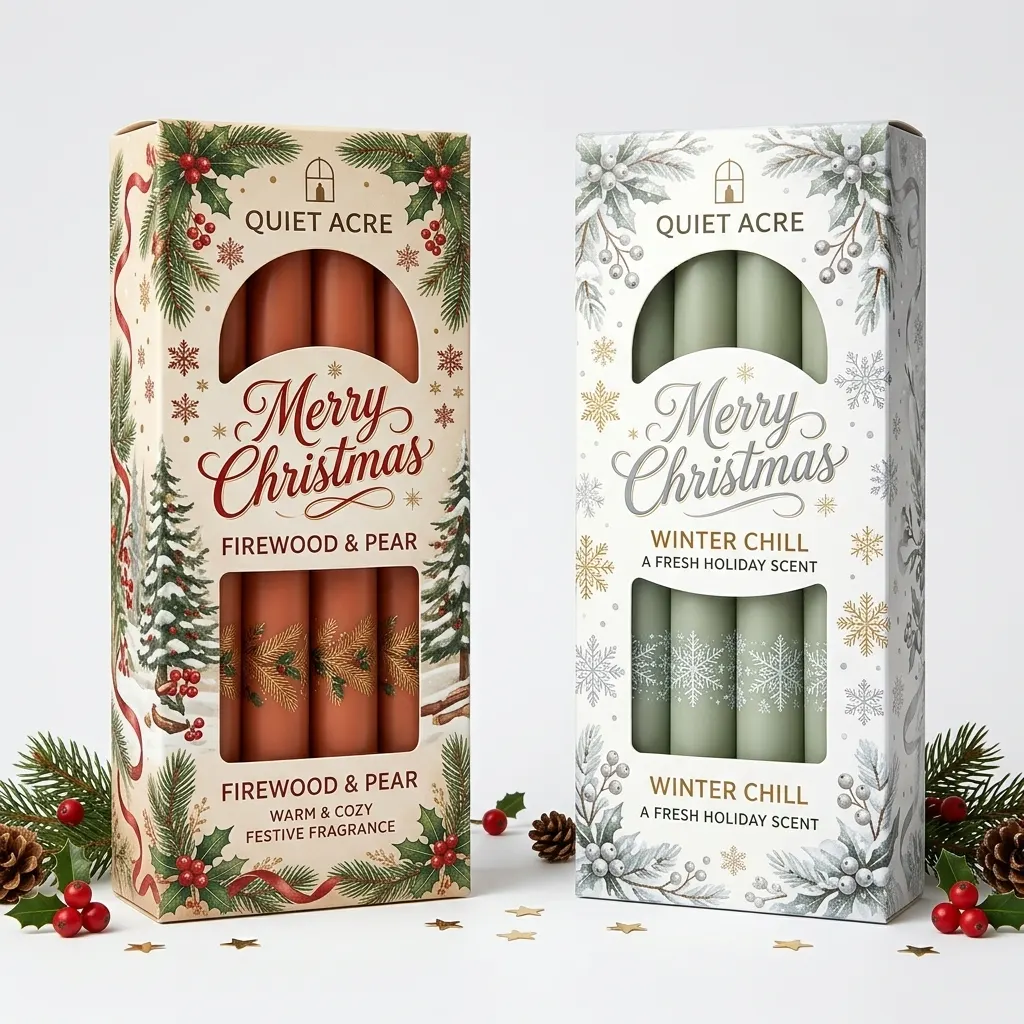 candle boxes with die-cut window UK