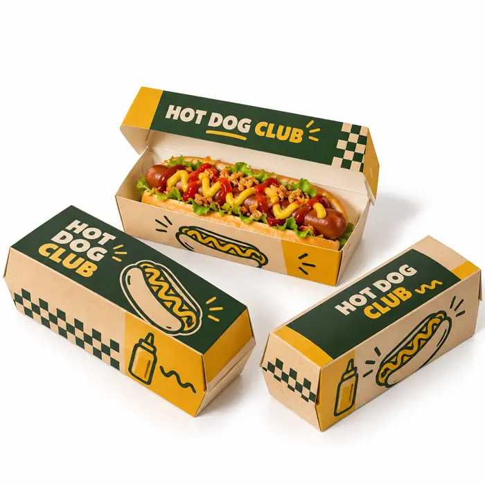 printed hot dog boxes UK