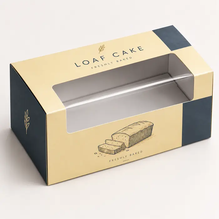 window loaf cake packaging