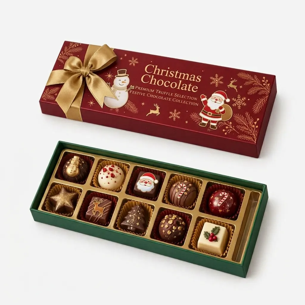 christmas chocolate boxes with dividers