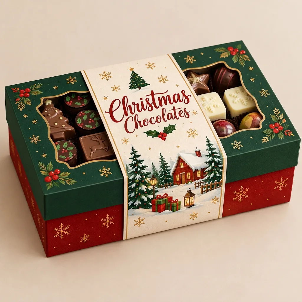 bespoke christmas chocolate packaging