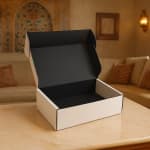 Branded corrugated mailer boxes used by UK businesses