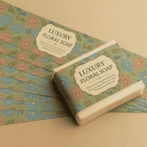 custom printed wraps for soap