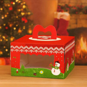 custom Christmas bakery boxes Gable Style